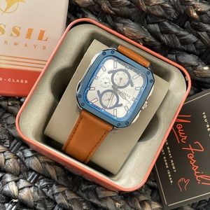 COPY - Fossil men’a watch multifunction with brown leather